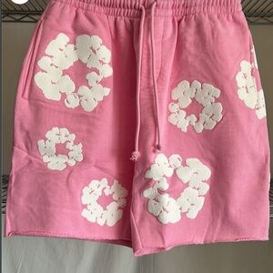 Pink Floral Women's Shorts